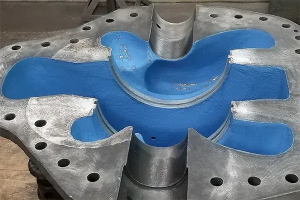 belzona 1341 pump coating applied to split case centrifugal pump