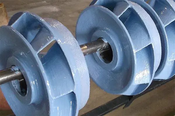 irrigation pump impellers coated with belzona 1341
