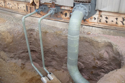 Soil Line Pipe Corrosion Prevention System