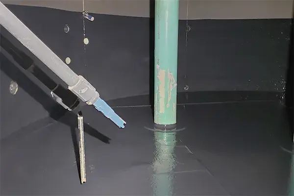 scrubber tank bottom repair and protective coating application